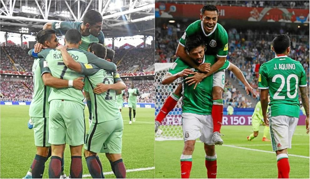 Cristiano impulsa a Portugal y México aguanta el tirón