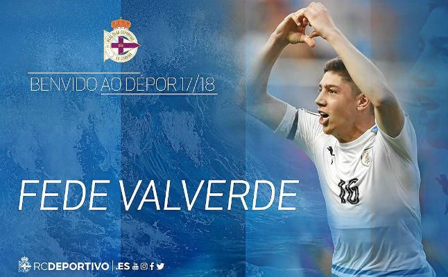 El Deportivo oficializa la cesión del uruguayo del Real Madrid Fede Valverde