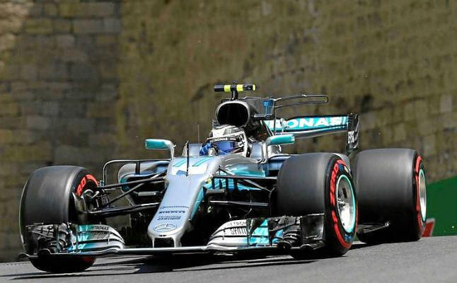 Bottas por delante de Raikkonen en el último ensayo libre de Baku