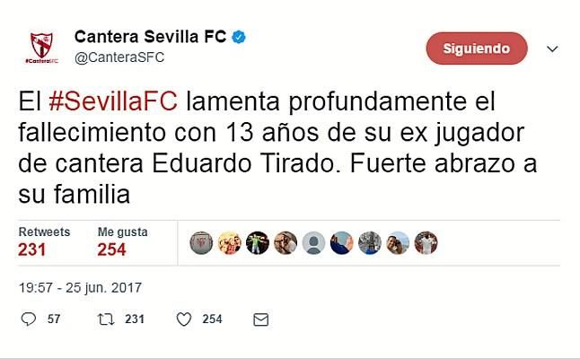 Sevilla y Betis lamentan el fallecimiento de Eduardo Tirado