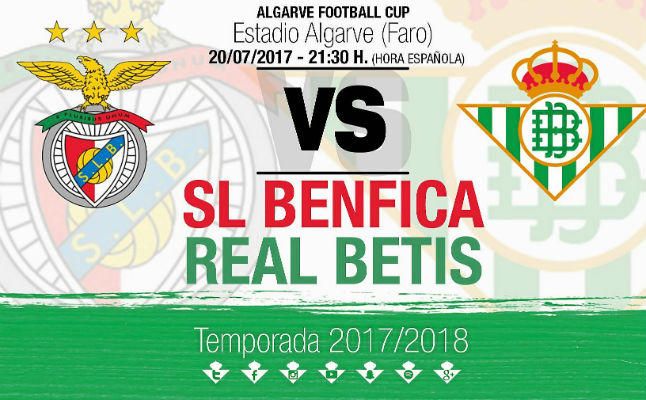 Betis-Benfica, el 20 de julio en Algarve Football Cup