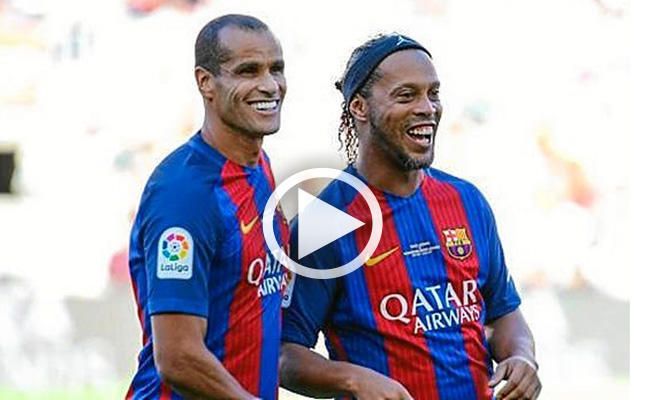 (Vídeo) Con 37 años, Ronaldinho aún mantiene la magia