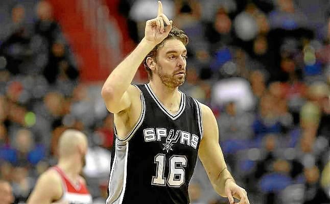 Pau Gasol acuerda tres años más en San Antonio Spurs