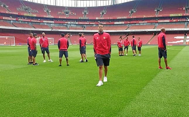 El Sevilla manda al descanso ante el Leipzig (0-1)