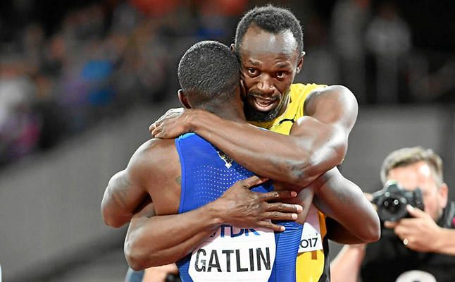 Gatlin y Coleman derrotan a Bolt en el último 100 del jamaicano