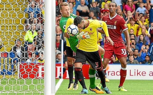Un gol Britos en el 93' evita el triunfo del Liverpool en Watford