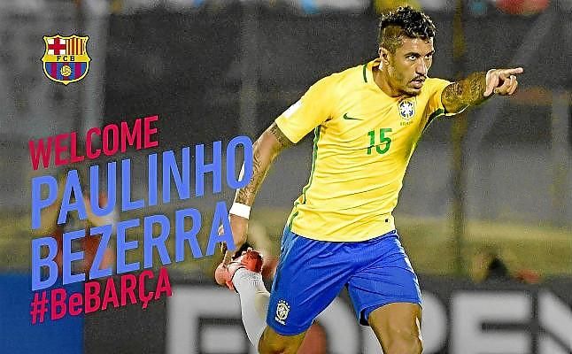 El Barça hace oficial el fichaje de Paulinho