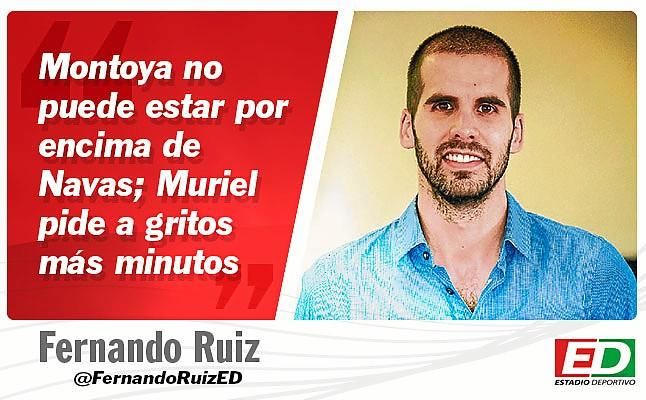 Más minutos para Navas y Muriel