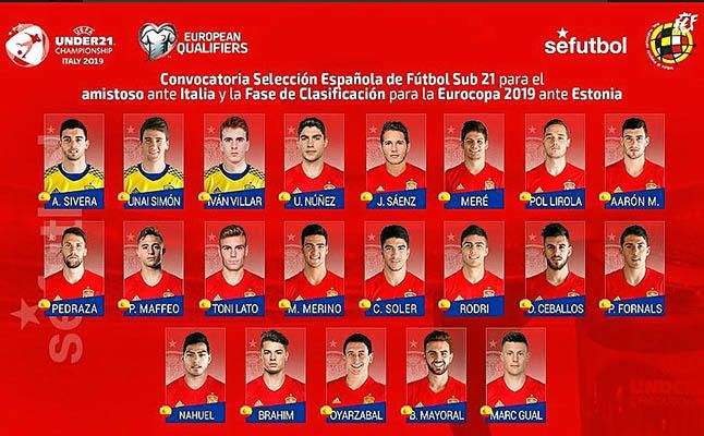 Nahuel y Marc Gual, en la convocatoria de la sub 21