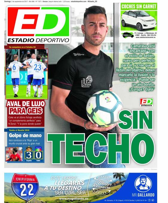 La portada del domingo de ESTADIO Deportivo