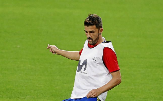 Villa, el '7' de España sobre el campo 38 meses después