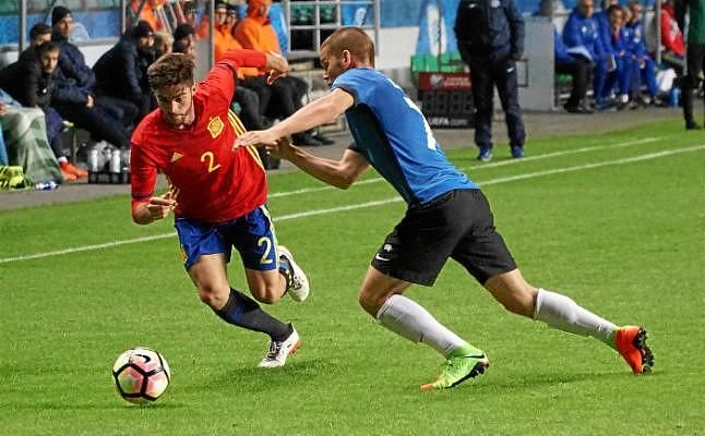 La sub 21 gana con titularidad de Carmona y minutos para Marc Gual