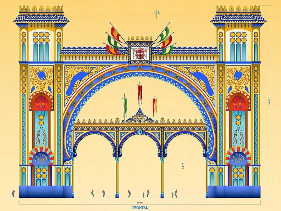 Así será la portada de la Feria de Abril 2018