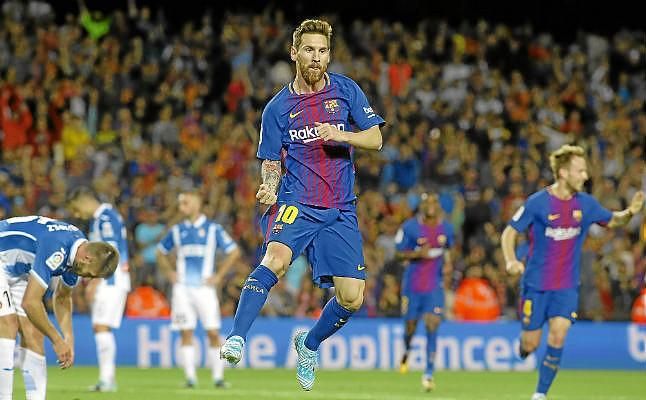 Barcelona 5-0 Espanyol: Messi resuelve el derbi en poco más de una hora