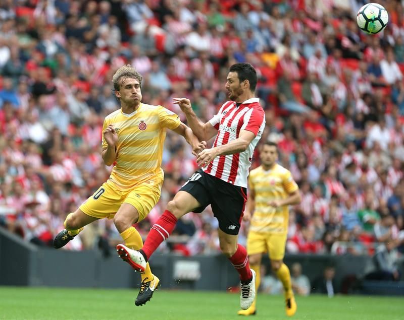 2-0. Muniain y Aduriz tumban a un buen Girona y colocan cuarto al Athletic