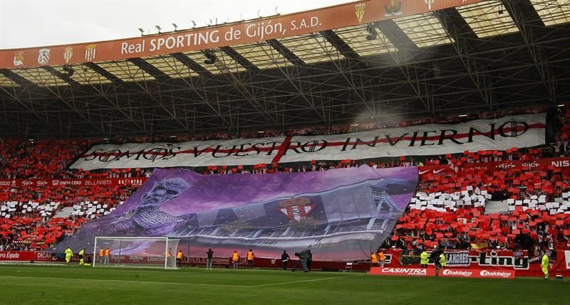 Siete detenidos por los incidentes previos al partido entre Sporting y Oviedo