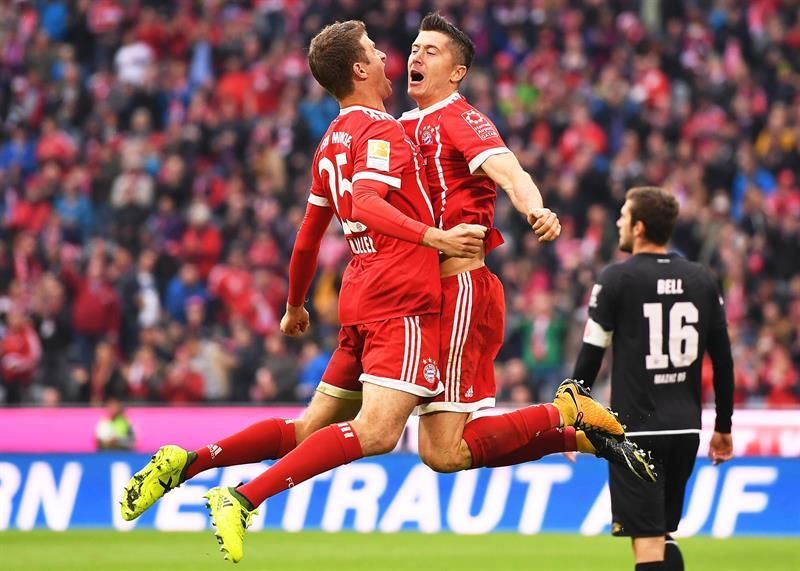 El Bayern, sin James, escapa de la crisis con goleada ante el Mainz