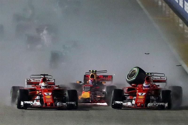 Alonso: "El coche estaba destrozado por el golpe"