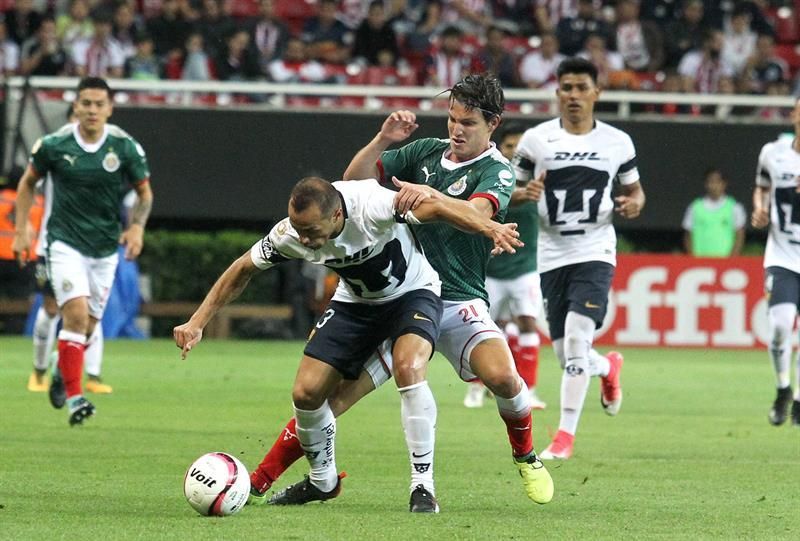 Guadalajara rescata el empate ante Pumas y Necaxa hace lo propio ante Puebla