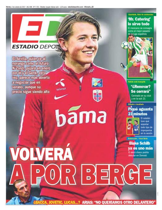 La portada de ESTADIO Deportivo