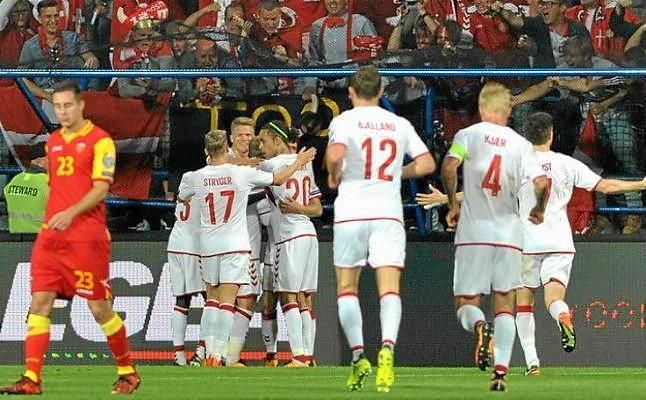 Kjaer capitanea el triunfo de Dinamarca ante Montenegro