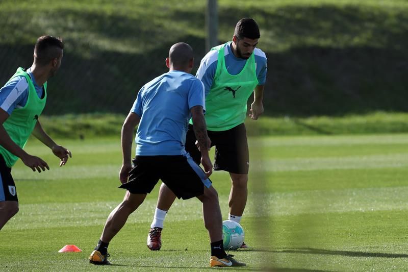 Con Suárez a la cabeza, Uruguay se entrena para el cierre de las eliminatorias