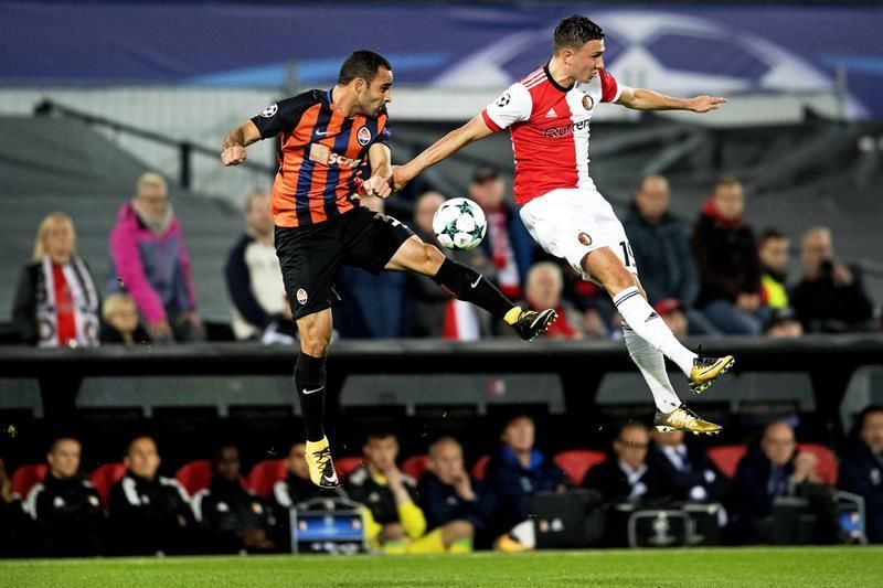 1-2. El Shakhtar Donetsk aniquila al Feyenoord y se coloca segundo de grupo