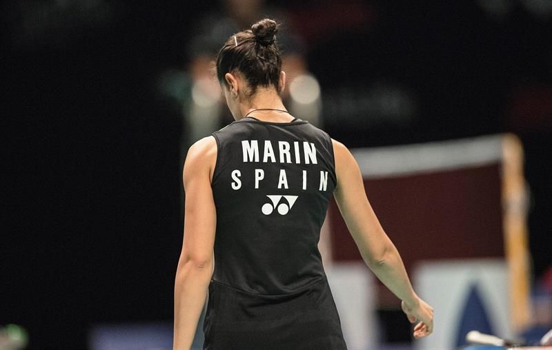 Carolina Marín y Pablo Abián, eliminados a la primera en Odense