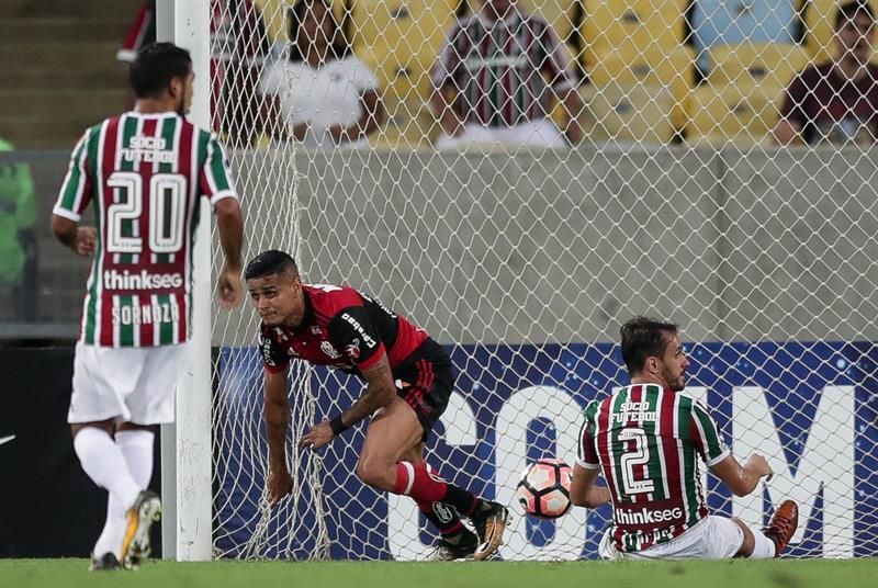 0-1. El Flamengo se impone en el 'Fla-Flu' y se acerca a las semifinales