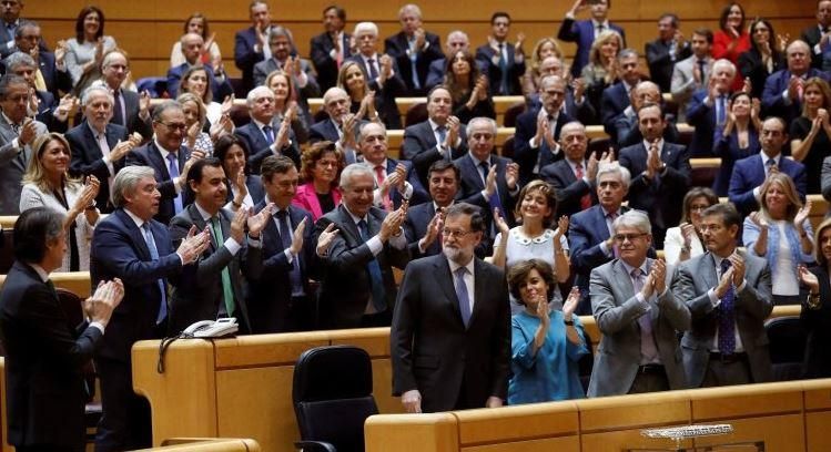 El Senado aprueba la aplicación del 155 en Cataluña