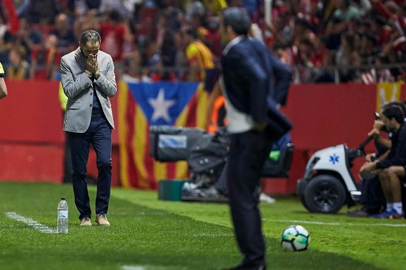 Pablo Machín: "La afición del Girona es supercívica"