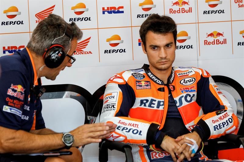 Pedrosa suma su tercera mejor clasificación del año y Márquez se cae