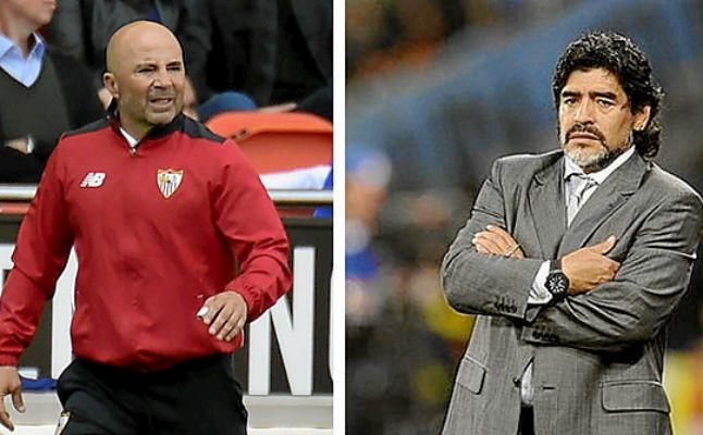 La llamada a Maradona del "vendehumo" Sampaoli para su proyecto en el Sevilla
