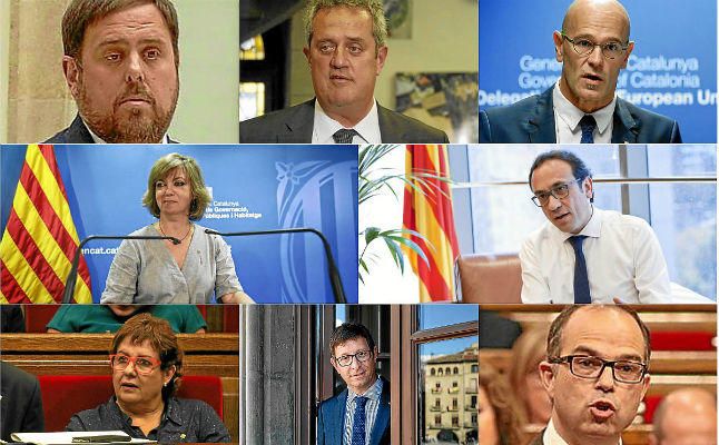 Los ocho exconsejeros del Govern cesados ingresarán en prisión en Madrid