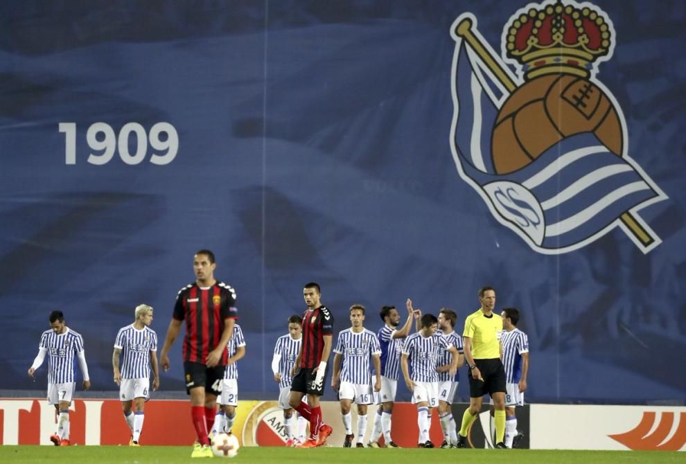 3-0: La Real hace lo justo para ganar al Vardar y confirma la segunda plaza