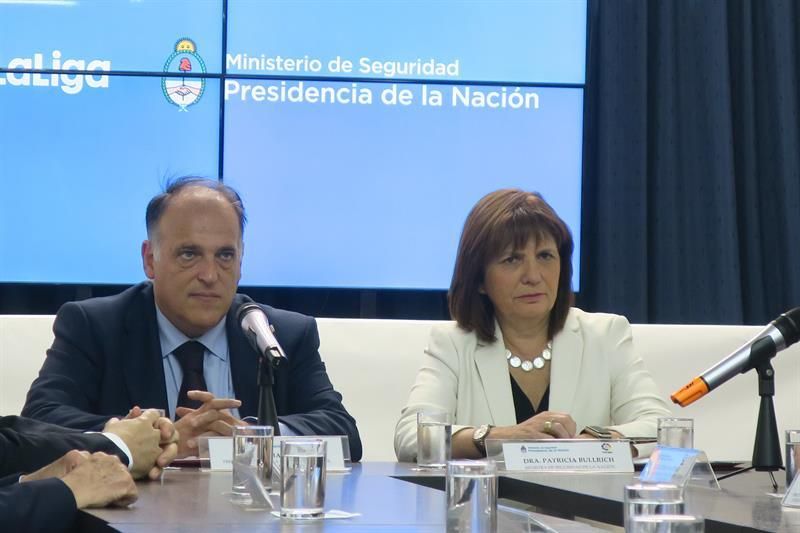 La Liga española y el Gobierno argentino firman un acuerdo de cooperación en seguridad