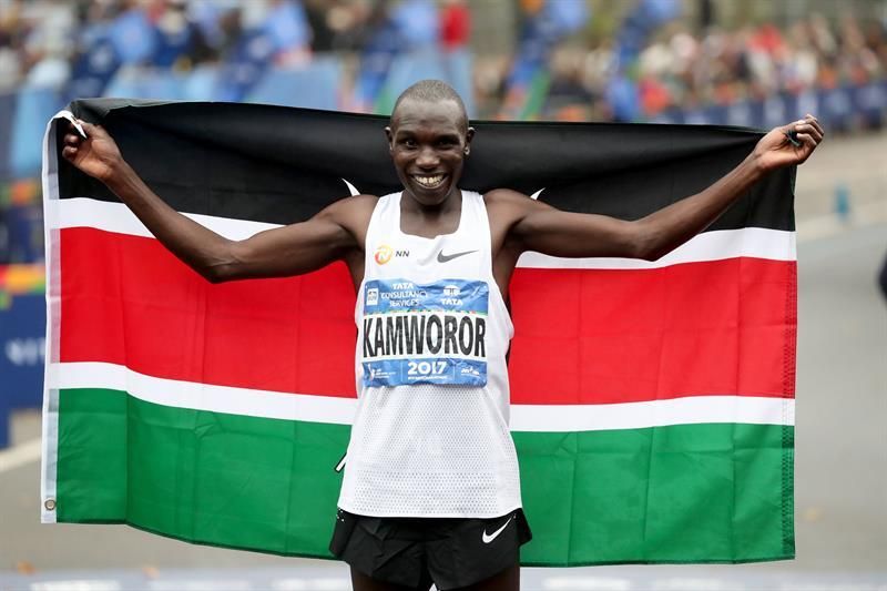 El keniano Geoffrey Kamworor gana la maratón de Nueva York
