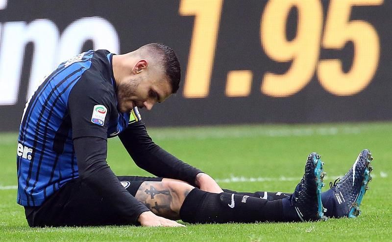 El Inter descarta que Icardi sufra una lesión en la rodilla derecha