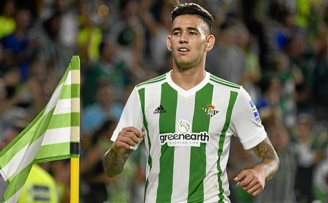 Sanabria y su futuro: "Estoy feliz en el Betis"