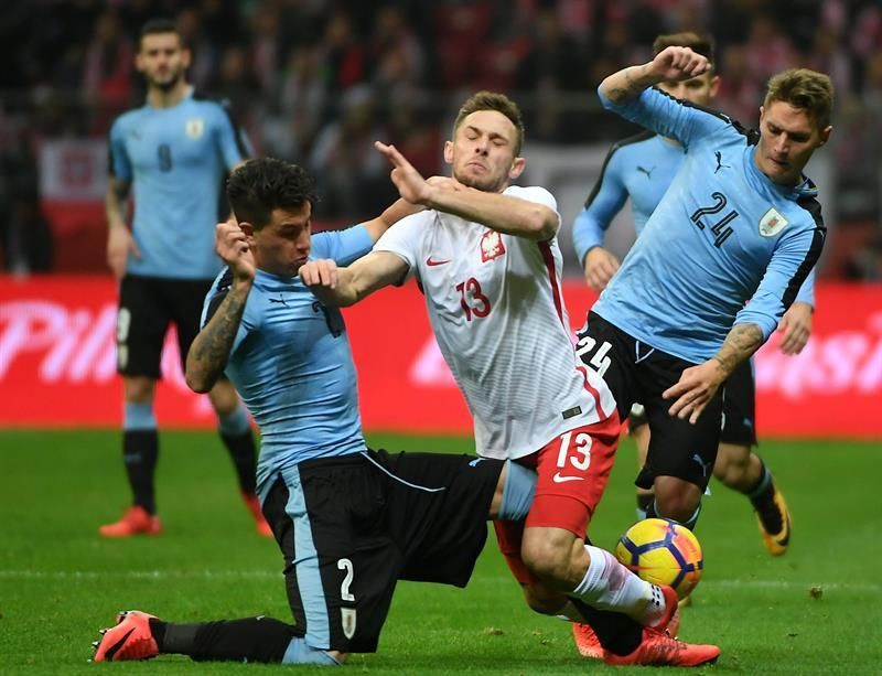 0-0. Uruguay firma el empate ante Polonia en el inicio de su gira europea