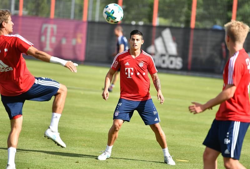 James se reintegra a los entrenamientos del Bayern