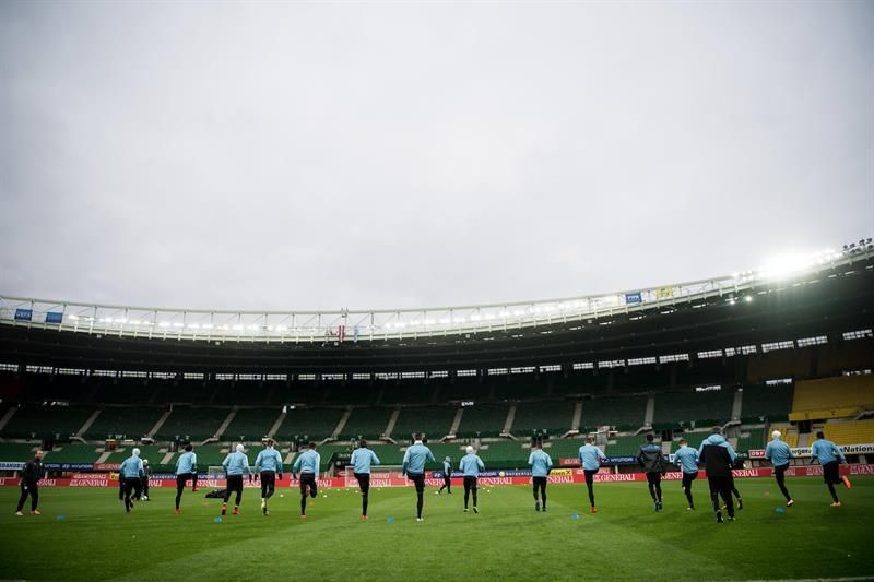 Uruguay juega contra Austria su último amistoso del año