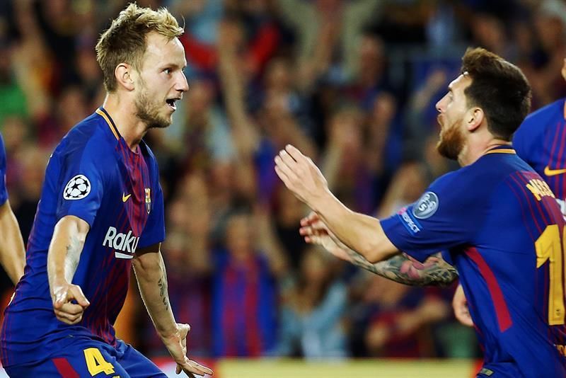 Messi y Rakitic se reincorporan a los entrenamientos del Barcelona