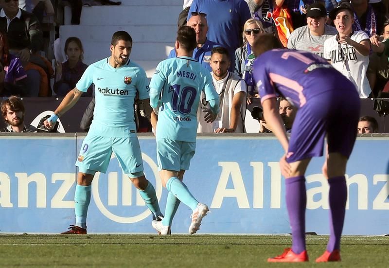 0-3. Suárez se reencuentra con el gol y acaba con un incómodo Leganés