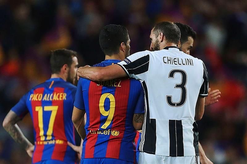 Chiellini se perderá el Juventus-Barcelona por una lesión muscular