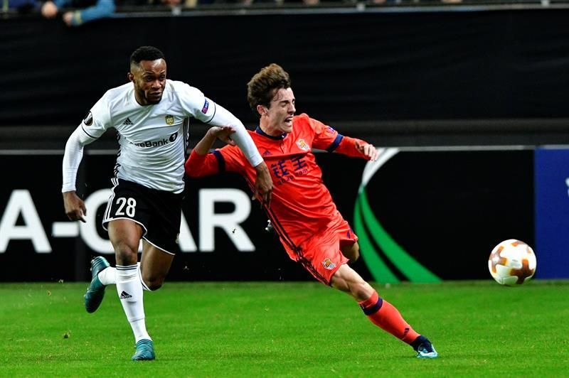 0-1. Oyarzabal mete a la Real en la siguiente ronda en el minuto 89