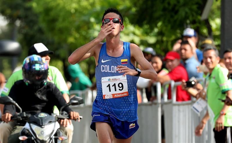 Colombia cierra el atletismo con oro y plata en el medio maratón masculino