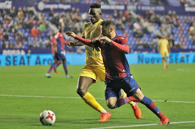 1-1. El Levante elimina a un Girona que tuvo opciones de igualar eliminatoria