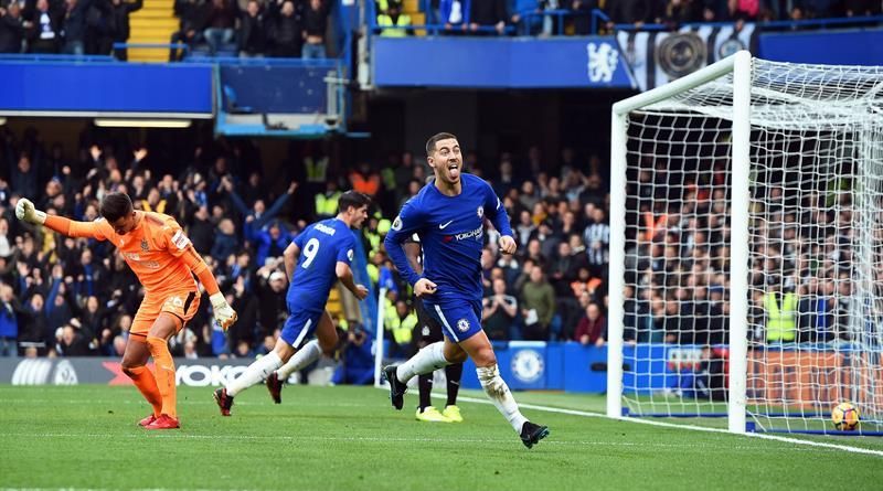 Hazard y Morata lanzan al Chelsea y desquician al Newcastle (3-1)