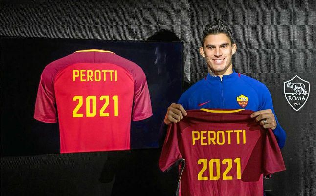 Perotti renueva con la Roma